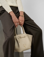 Cream maxi Ares leather handbag