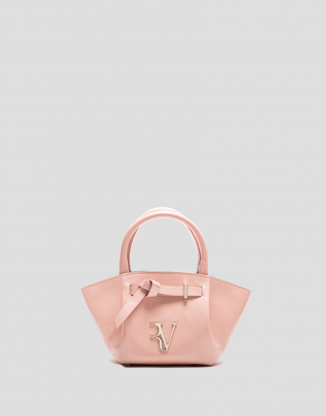 Bolso de mano Ares Mini piel rosa