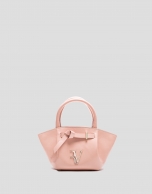Bolso de mano Ares Mini piel rosa