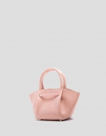Bolso de mano Ares Mini piel rosa