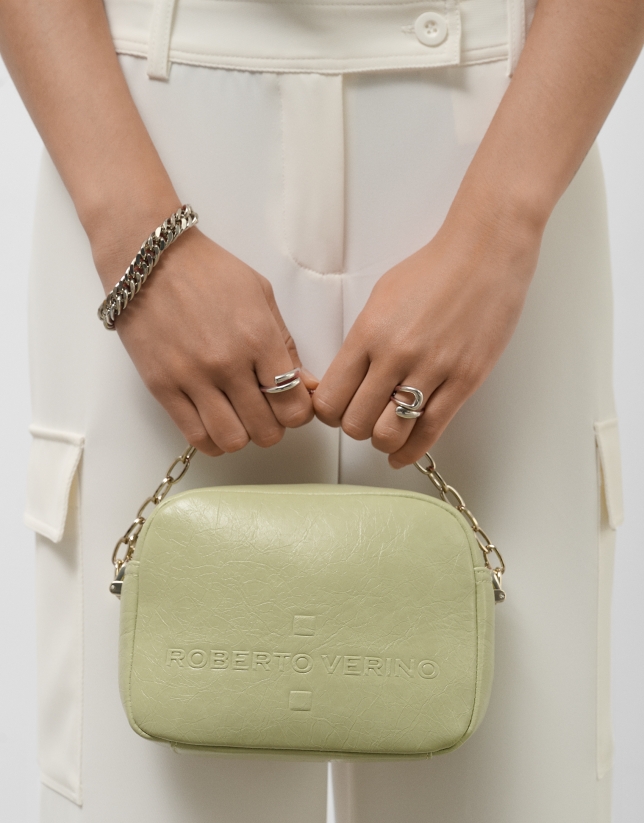 Bolso bandolera Bazin verde oliva