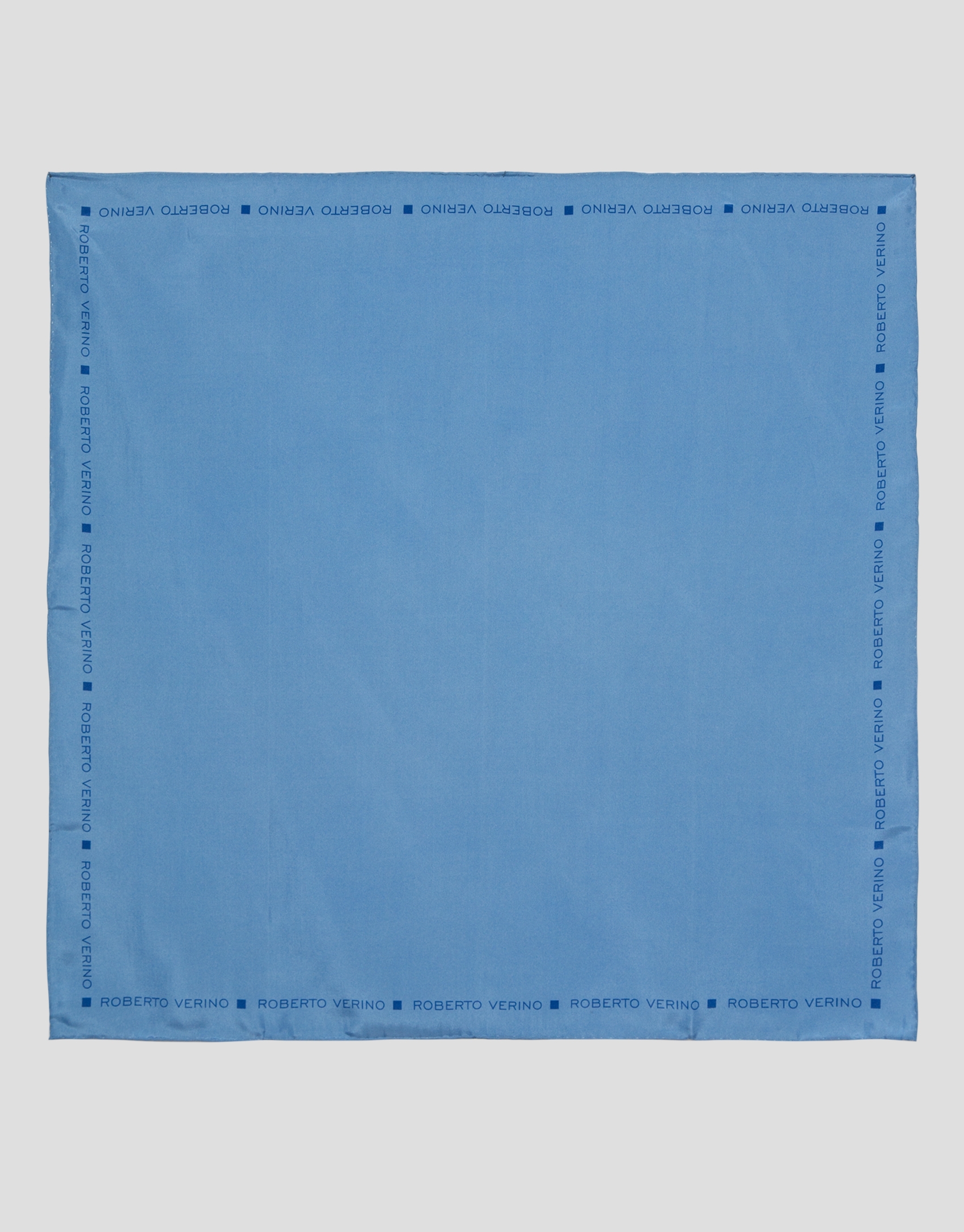 Blue silk scarf with Roberto Verino frame