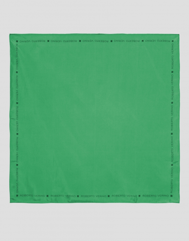 Pañuelo seda verde marco Roberto Verino