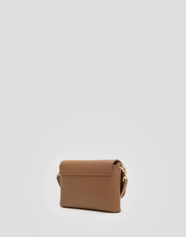 Rita camel leather handbag