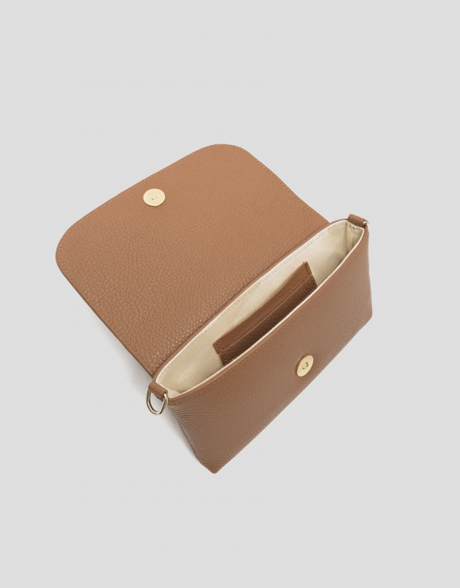 Rita camel leather handbag