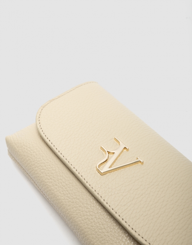 Beige leather Rita handbag