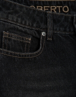 Wide-leg black jeans