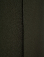 High-waisted straight-leg pants in hunting green
