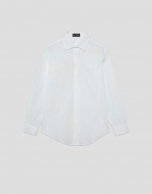 Camisa corte masculino algodón blanco