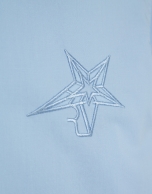 Camisa corte masculino algodón azul