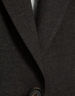 Blazer un botón mezcla lana marrón
