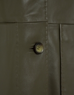 Chaqueta con bolsillos napa verde