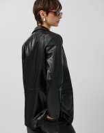 Blazer un botón napa negra