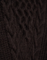 Brown thick knitted sweater