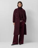 Burgundy thick knitted sweater