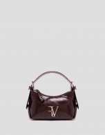 Bolso de mano Margot Metal mini piel burdeos