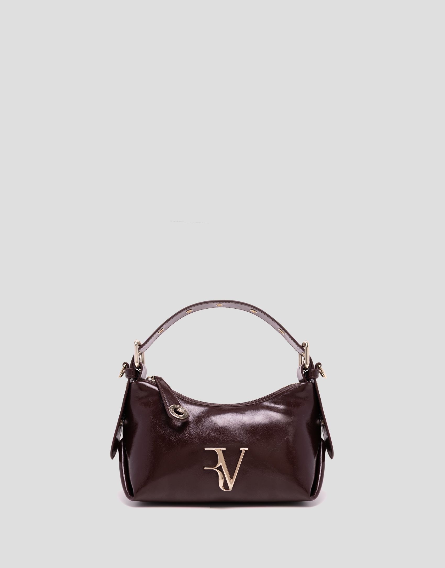 Margot Metal mini burgundy leather handbag