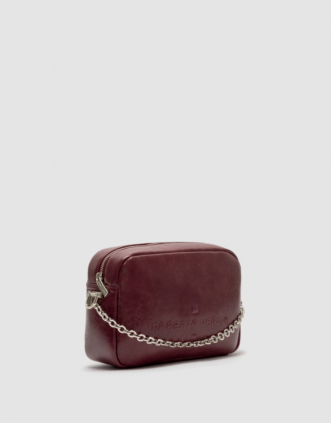 Bazin Urban Midi Bordeaux Crossbody Bag
