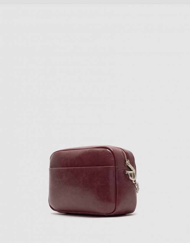 Bazin Urban Midi Bordeaux Crossbody Bag