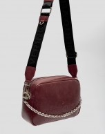 Bazin Urban Midi Bordeaux Crossbody Bag