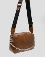 Brown Bazin Urban Midi Crossbody Bag