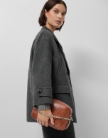 Brown Bazin Urban Midi Crossbody Bag