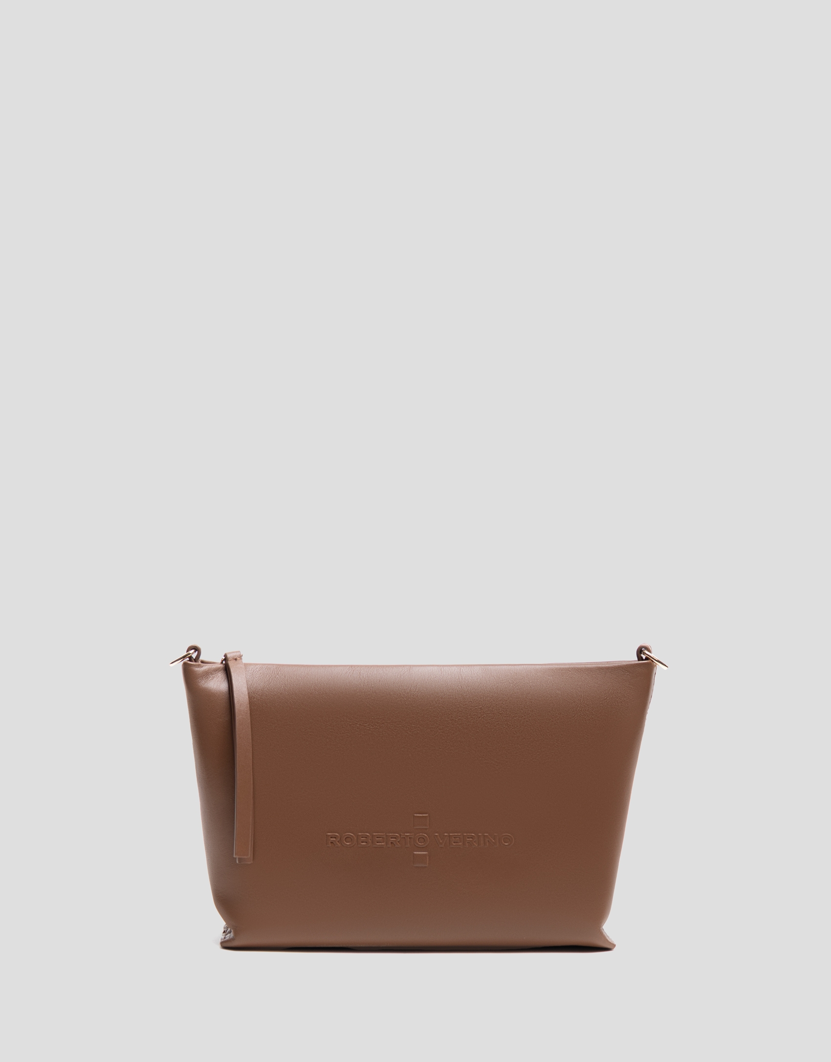Megan Messenger camel leather shoulder bag
