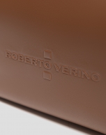 Megan Messenger camel leather shoulder bag