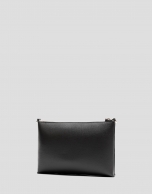 Bolso bandolera Lia piel saffiano gris