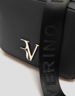 Thais black leather shoulder bag