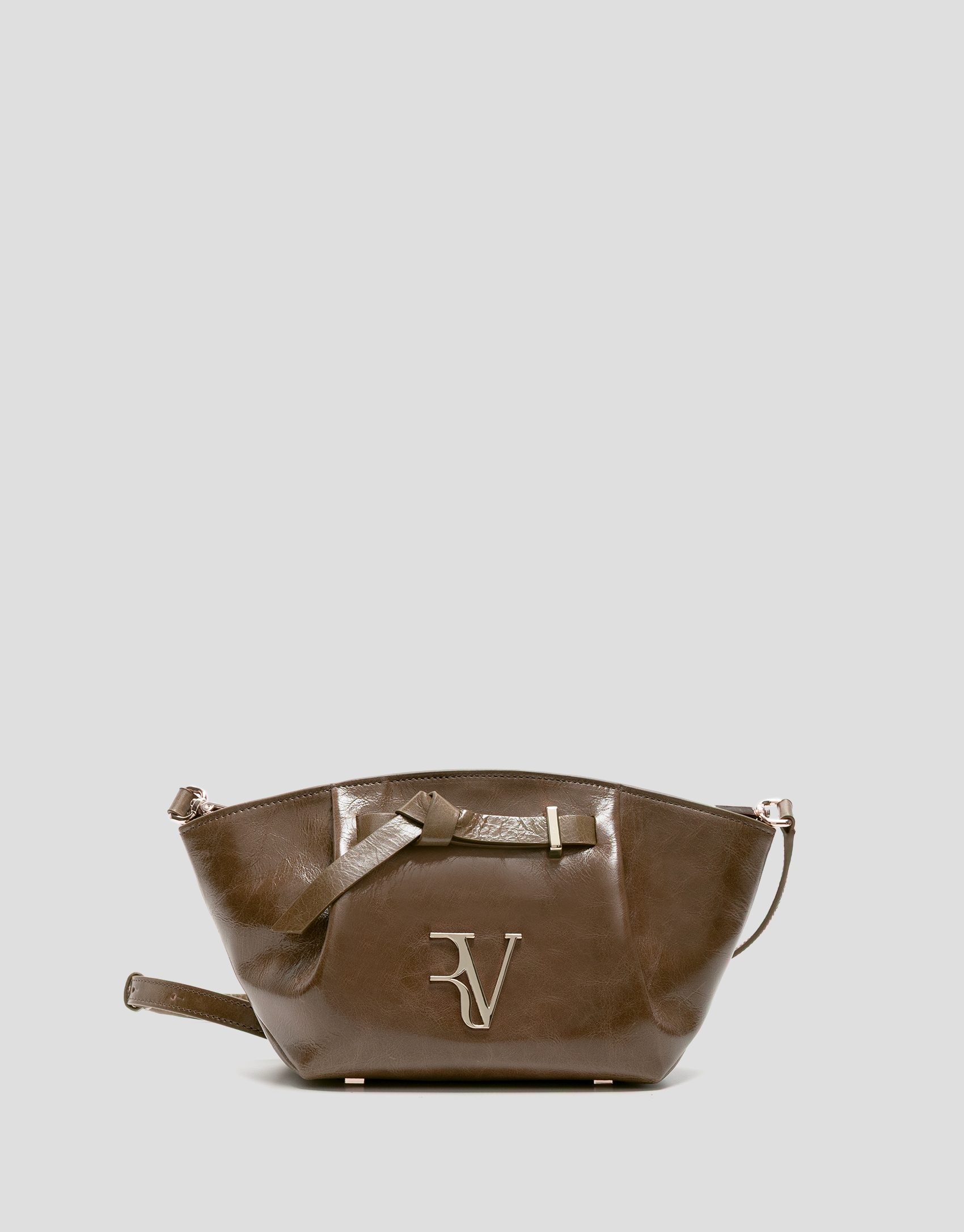 Ares Midi camel leather handbag