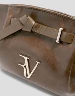 Ares Midi camel leather handbag