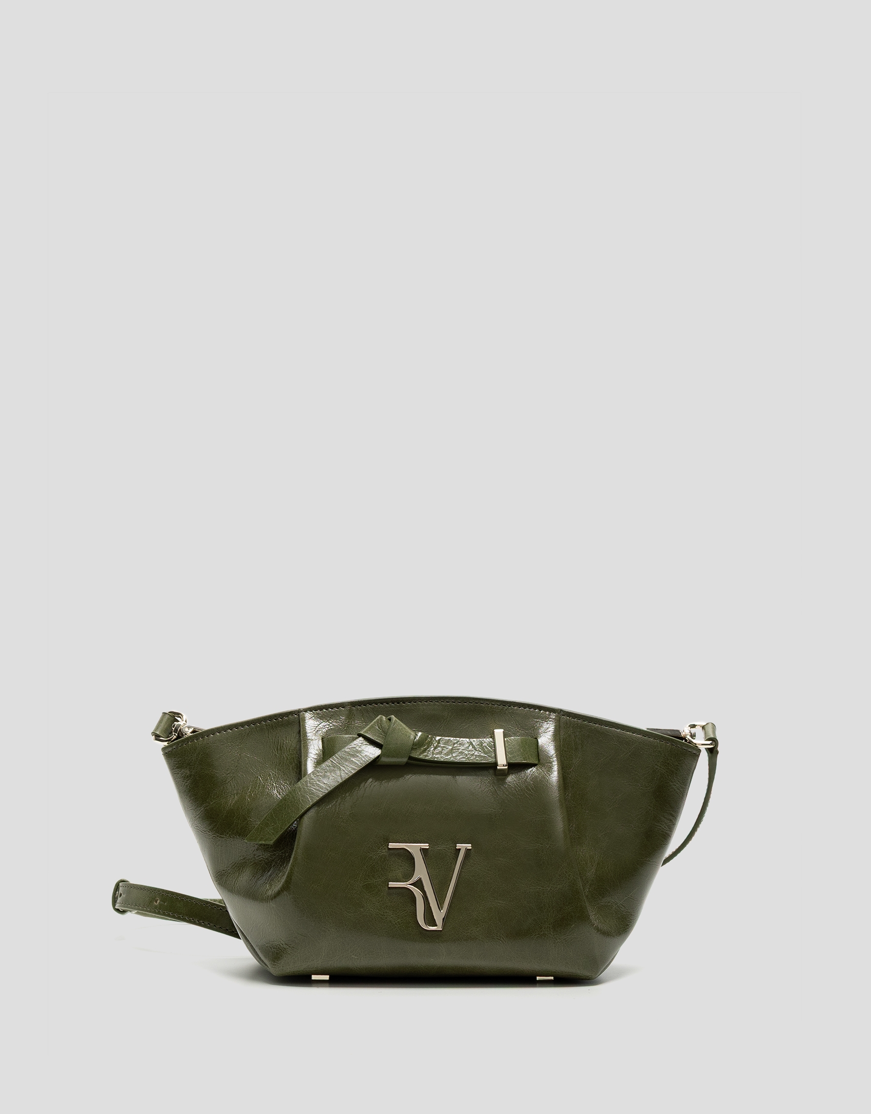 Bolso de mano Ares Midi piel verde