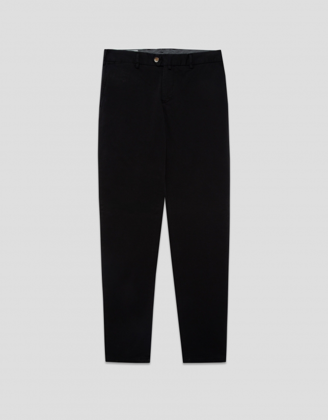 Black tinted chino pants