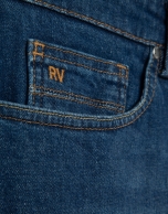 Pantal&oacute;n denim hombre regular azul medio