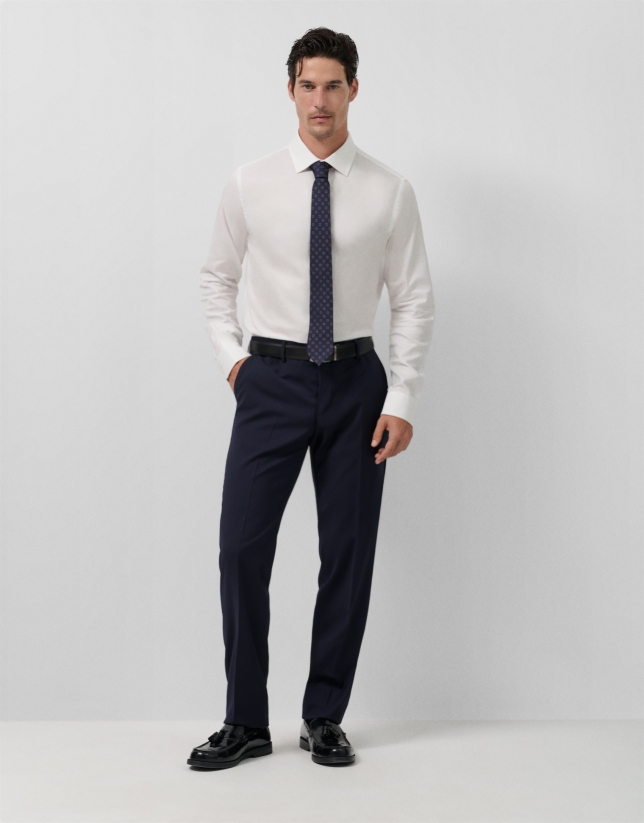 Camisa vestir estructura blanca