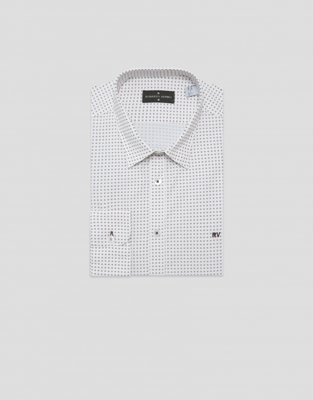 Camisa sport regular estampado flor