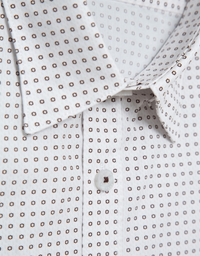 Camisa sport regular estampado flor