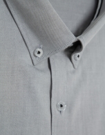 Regular gray oxford sport shirt
