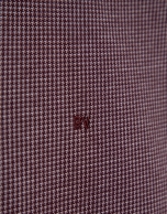 Polo manga larga jacquard ciruela/rosa/blanco
