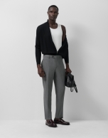 White ribbed waistcoat