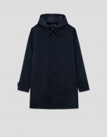 Gabardina con pechera desmontable marino