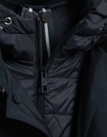 Gabardina con pechera desmontable marino
