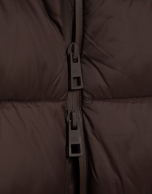 Brown padded technical jacket