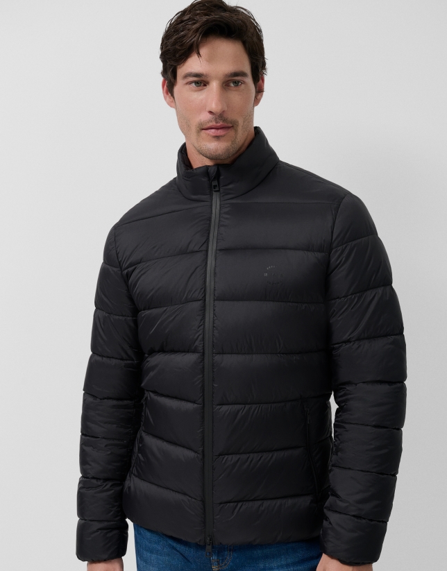 Black padded technical jacket