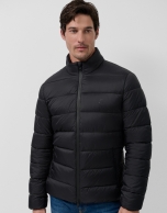 Black padded technical jacket