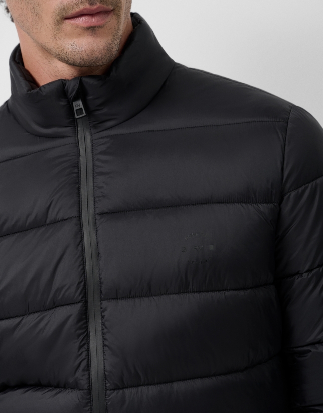 Black padded technical jacket