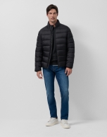 Black padded technical jacket