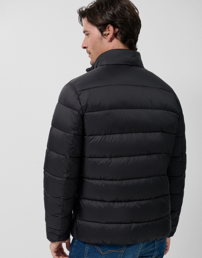 Black padded technical jacket