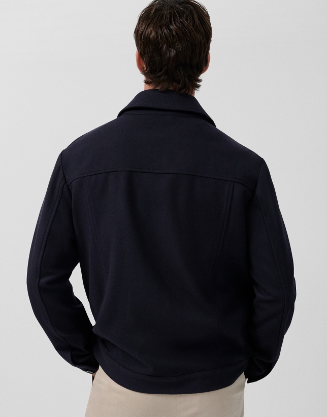 Sobrecamisa de paño marino
